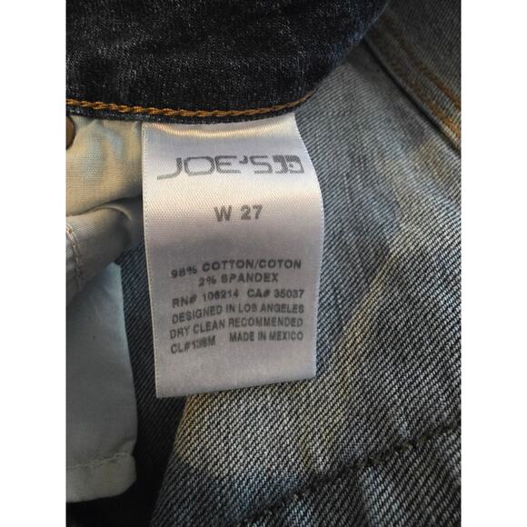 Joe's Jeans 27 Womens Mid Rise Cuffed Distressed Stetchy 106214 Medium Wash - Picture 5 of 5